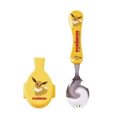 뽀사사 포켓몬스터 이브이 위생도시락 스푼 케이스 세트 아동 캐릭터 포카락 투웨이 런치스푼 포크 스푼과포크가하나로, 1개