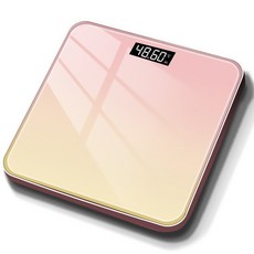 AIVK 體脂秤體重計 高精度測量 智能分析體脂 藍牙連接APP記錄, 漸變黃色可測體重體脂, 1個