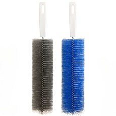 슈리팜 선풍기 틈새 청소 먼지 제거 브러쉬, 블루+그레이, 2개