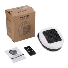 600W 휴대용 전기 히터 EU 소형 욕실 빠른 난방 침실 가정용 난방기 리모컨, US Plug