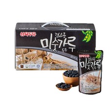 삼육두유 검은콩 미숫가루 두유 파우치, 190ml, 15개