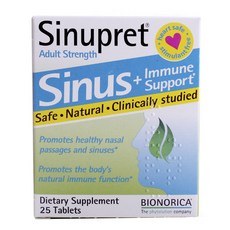 Bionorica Sinupret Adult Strength Sinus Immune Support, 25顆, 1盒