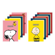 스누피 피너트 무제노트 10권, 랜덤 무제노트 (10권1set), 4개