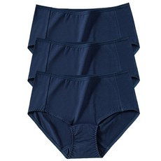 이너라인 여성용 할머니 무지 빅사이즈 요실금 안심 팬티 3종세트 ~120(5XL)
