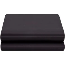 새틴 플랫 시트 전용 퀸 시트 1피스 실버 그레이 탑 엑스트라 소프트 실크 침대 별도 판매 -, Burgundy, King - Satin Flat Sheet Only, 02 검정색