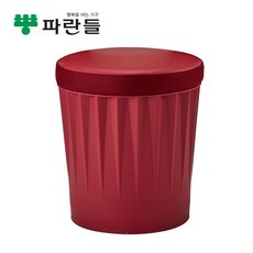 [파란들]드럼체어 일체형 스툴의자, 기본형_레드, 1개