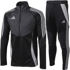 아디다스 기모 츄리닝 트레이닝복 집업 세트 TIRO24 블랙 남여공용 운동복 + SHP 마스크