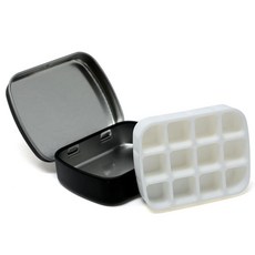 Yueton 1SET 작고 작은 미니 틴 박스 네일 미니 포장 상자 수채화 물감 포장 상자 보관 아티스트 페인트 팔레트 키트 여행용 미니 팔레트 수채화 세트 빈 수채화 팔레트, Yueton 1SET 작고 작은 미니 틴 박스 네일 미