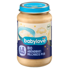 디엠 베이비러브 babylove 저녁 이유식 pure 쌀죽 (병), 1개, 190g