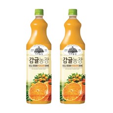 웅진 가야농장 감귤주스, 1.5L, 2개