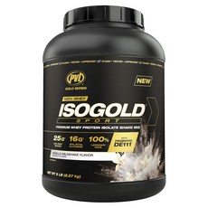 PVL ISOGOLD 스포츠 프리미엄 웨이 프로틴 아이솔레이트 셰이크 믹스 바닐라 밀크셰이크 맛, Vanilla Milkshake, 5 Pound, 2.27kg, 1개