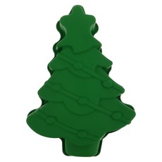 VICASKY 크리스마스 트리 케이크 실리콘 몰드 주철 팬 3D 베이킹 몰드 휴일 파티 초콜릿 빵 디저트 퐁당 장식