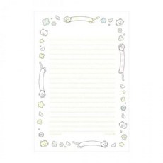 모닝글로리 1000 편지지(171x253mm) - 롱냥이3 군인 곰신 선물, 1개, 기본