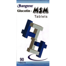 Cangene Glucotin-MSM錠90錠 含葡萄糖胺 MSM及鯊魚軟骨 維持關節靈活與舒適, 1個, 90份