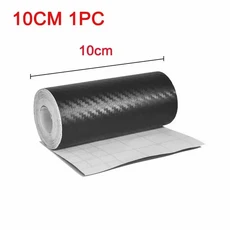 1-2pcs 나노 탄소 섬유 자동차 스티커 붙여 넣기 보호기 스트립 DIY 필름 도어 씰 사이드 안티 스크래치 테, 04 1M, 05 10cm 1pc