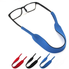 네오프렌 안경줄 스트랩 고정 줄목걸이 안경끈 선글라스끈 운동용 밴드 미끄럼방지 홀더 분실방지, 블랙, 1개