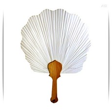 종이 꽃부채 만들기 공예 재료 미니 휴대용 여름소품