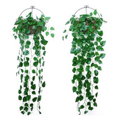 진성 벽걸이 (2세트) 넝쿨 신고늄 인조넝쿨 장식넝쿨, 벽걸이형-아이비, 1개