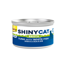 GimCat 竣寶 SHINYCAT BROTH 鮮鮪魚佐白鮭魚 魚湯罐, 6個