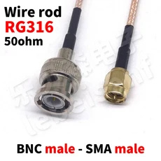 BNC - SMA 동축 RF 케이블 RG316 어댑터 안테나 연장, 03 15cm, 07 SMA-J BNC-J