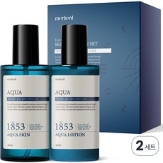 2+2 메르헨트 아쿠아 대용량 스킨 로션 세트 200ml 남자 남성 토너 에멀젼 이멀전, 2세트