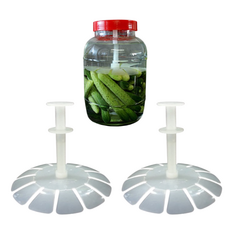 [연장봉 무료증정] 숙성음식 누르미 절임통 누름도구 김치통누름독, 2개