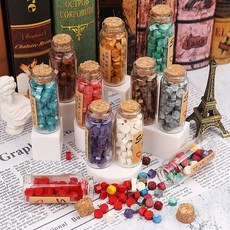 실링왁스 왁스씰 스탬프 왁스 실링 편지 인장 다꾸, 3실링왁스-벚꽃레드, 1개