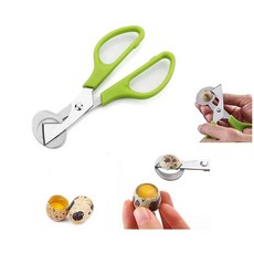 Mirhua 메추리 알 메추리 커터 달걀 깨는 기구 스테인리스 에그 커터 메추리알 절단기 리이티브 스테인리스강 컷 껍질 분리 전용 주방용 편리한 소품