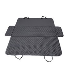 汽車寵物墊 防水耐磨菱格紋汽車後座寵物墊 車用寵物墊, 格狀寵物坐墊 黑色, 1個