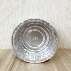 柚子烘焙食品 圓形鋁箔烤杯 25入 圓鋁箔盒, 1個, 232圓鋁_25入/串