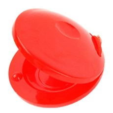 유아원 음악치료 소리자극 박자감 컬러 캐스터네츠 보조악기 맑은소리 춤반주용 체험, 5개, 레드