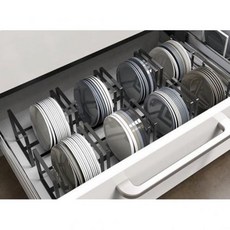 수납 정리용품 정리대 접시꽂이 그릇 정리대 대 블랙 2p