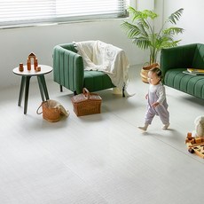 리포소홈 롤매트 층간소음 아기 매트 pvc 셀프시공 17mm, 라이트그레이