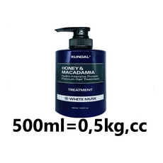 쿤달 허니 앤 마카다미아 헤어 트리트먼트 화이트머스크향, 500ml, 8개