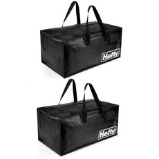 Hefty 통기성 있는 메쉬가 언더베드 유연한 토트백 더블 지퍼 손잡이 2개 - 이사 또는 의류 및 보관에 이상적 플라스틱 통 정리함 용기 대체 148405, 11 Gal - Moving Bag
