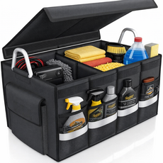 보담다 자동차 트렁크 정리함 차량용 접이식 수납함, 딥블랙