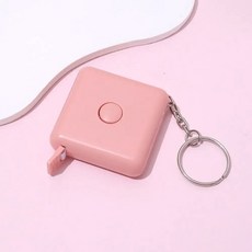 개폐식 눈금자 키체인 줄자 다목적 측정 도구 미니 DIY 테이프 실용적인 150cm, B-pink, 1개