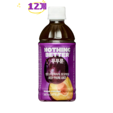 낫띵베럴 푸푸룬 푸룬주스, 340ml, 12개
