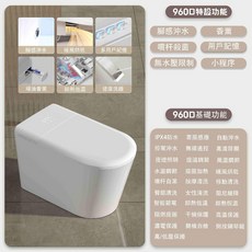省水認證 免治馬桶 紅外線理療 家用智能馬桶 全自動虹吸式座便器 即熱烘乾雙水路免治馬桶, 標配