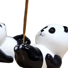 스틱홀더 귀여운 판다 캐릭터 탁상용 향꽂이 쏙템, 1개