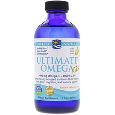 노르딕내츄럴스 얼티미트 엑스트라스트랭스 오메가 3 3400mg + D3 1000IU 레몬 맛, 1개