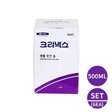 크리넥스 젠틀로션 솝 500ml 9개 핸드워시 1BOX 56501 / 56541 하이진솝 단종 대체, 6개