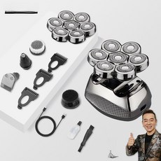 남성 머리용 5 엘라스틴 살롱 기본형 블레이드 대머리, 7날 세트 + 예비 날, 기본 모델명/품번