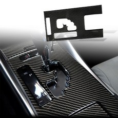 碳黑亮光3D真碳纖維軟式貼片換檔面板，帶加熱，適用於06-13 IS250 IS350