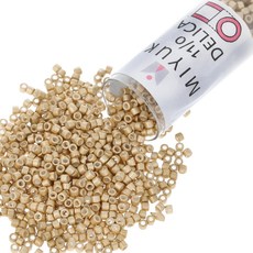 Miyuki Delica Seed Beads – Size 1 Miyuki Delica Seed Beads – Size 11/0 (1.6 mm) DB1153 Semi-Matte, 미정, DB1153 - Semi-Matte Galvanized
