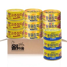 동원 참치기획 4종 100g (살코기+고추+DHA 참치+살코기인워터) 각 1개씩, 3세트