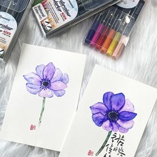 도이동의 수채화 마카펜 어린이수채화, 6색(자연)