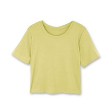 時尚短版圓領運動上衣，透氣舒適，多色可選，展現活力曲線