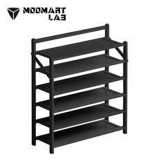 MOOMART LAB 免安裝折疊鞋架，多層收納，可摺疊鞋架, 月光白,【四層】高60cm, 1個