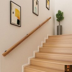 벽부형 벽 계단 안전 유치원 나무 보조 난간 손잡이 사다리 천정 플랫폼 발판 천정형, 4개, 250cm 고정 포인트 4개